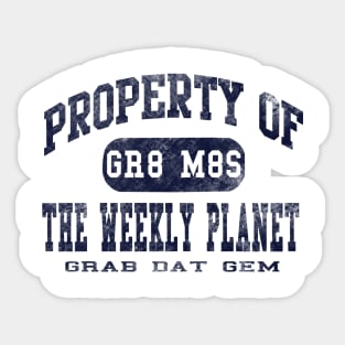 Dark property of weekly planet Sticker